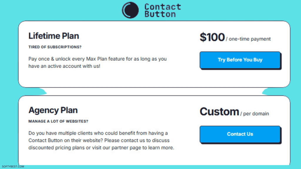 Contact Button Lifetime Deal Review