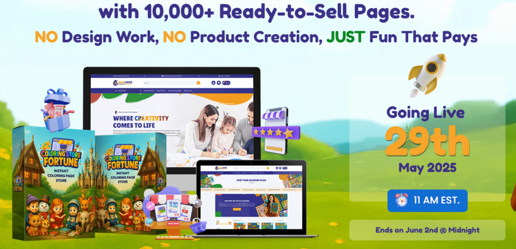 How to Escape Etsy Fees and Own Your Coloring Page Empire